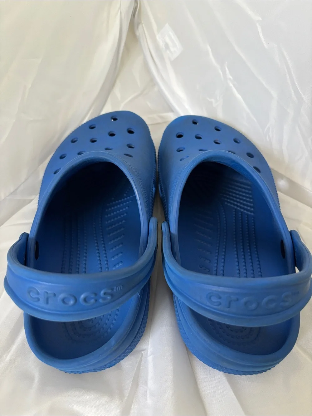 CROCS Kids Royal Blue Slip-On Clogs with Back Strap